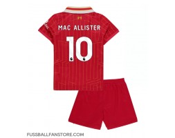 Liverpool Alexis Mac Allister #10 Replik Heimtrikot Kinder 2024-25 Kurzarm (+ Kurze Hosen)